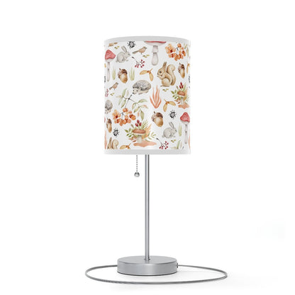 Fall Forest Animals Table Lamp - Puffin Lime