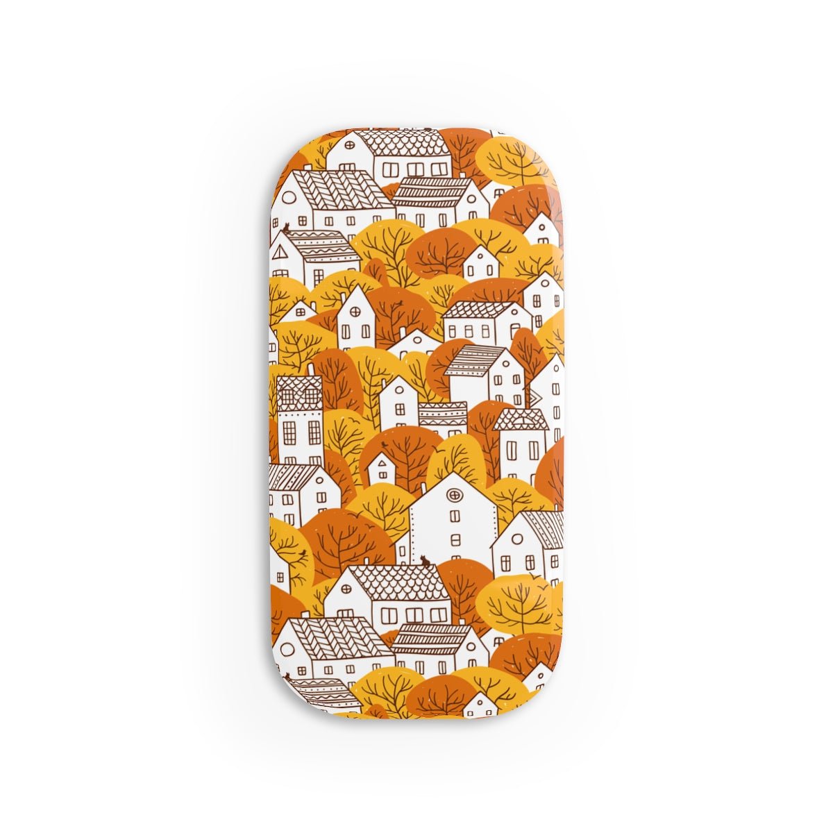Fall Nordic Houses Phone Click-On Grip - Puffin Lime