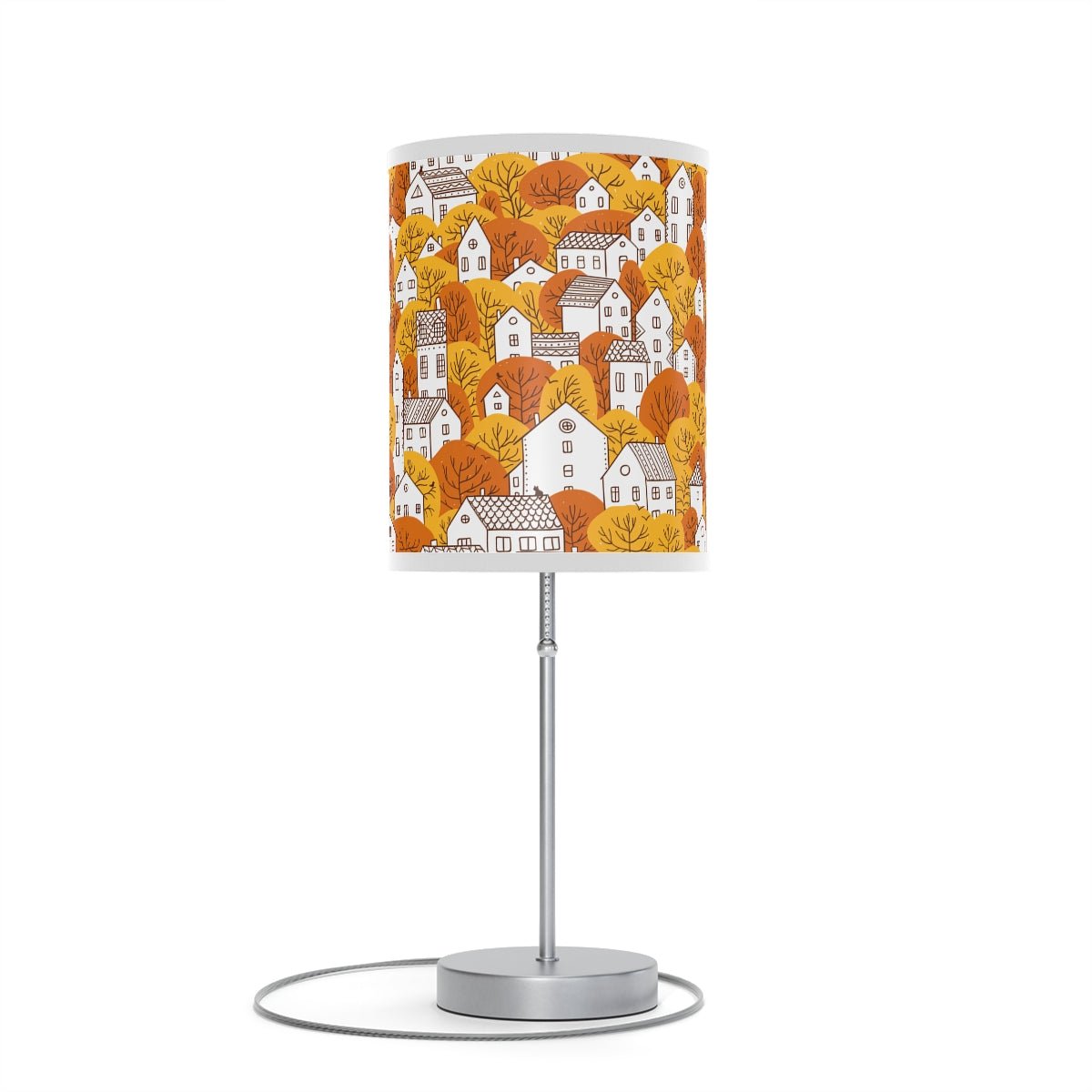 Fall Nordic Houses Table Lamp - Puffin Lime