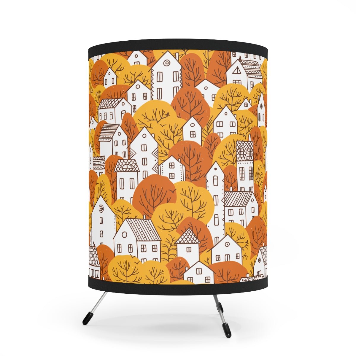 Fall Nordic Houses Tripod Lamp - Puffin Lime