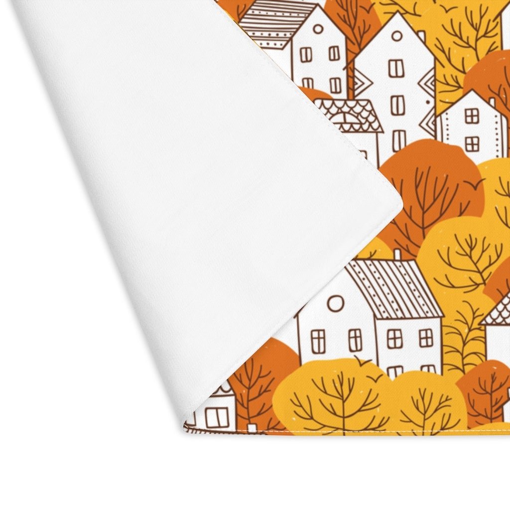 Fall Nordic Houses Cotton Placemat