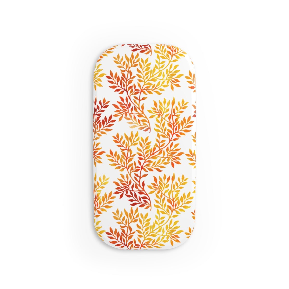Fall Red and Orange Leaves Phone Click-On Grip - Puffin Lime