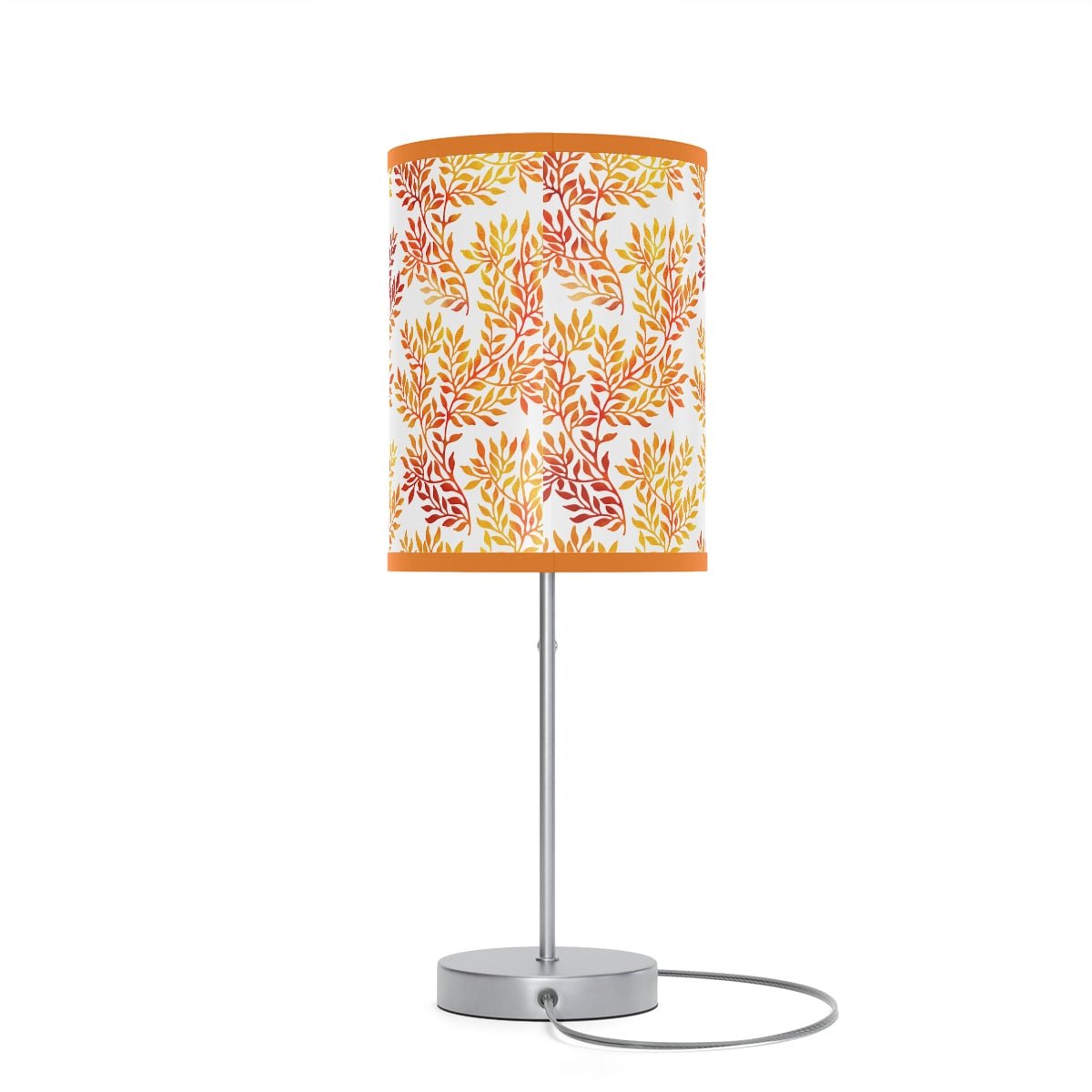 Fall Red and Orange Leaves Table Lamp - Puffin Lime