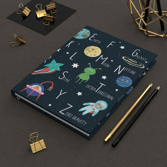 Space Alphabet Hardcover Journal Matte