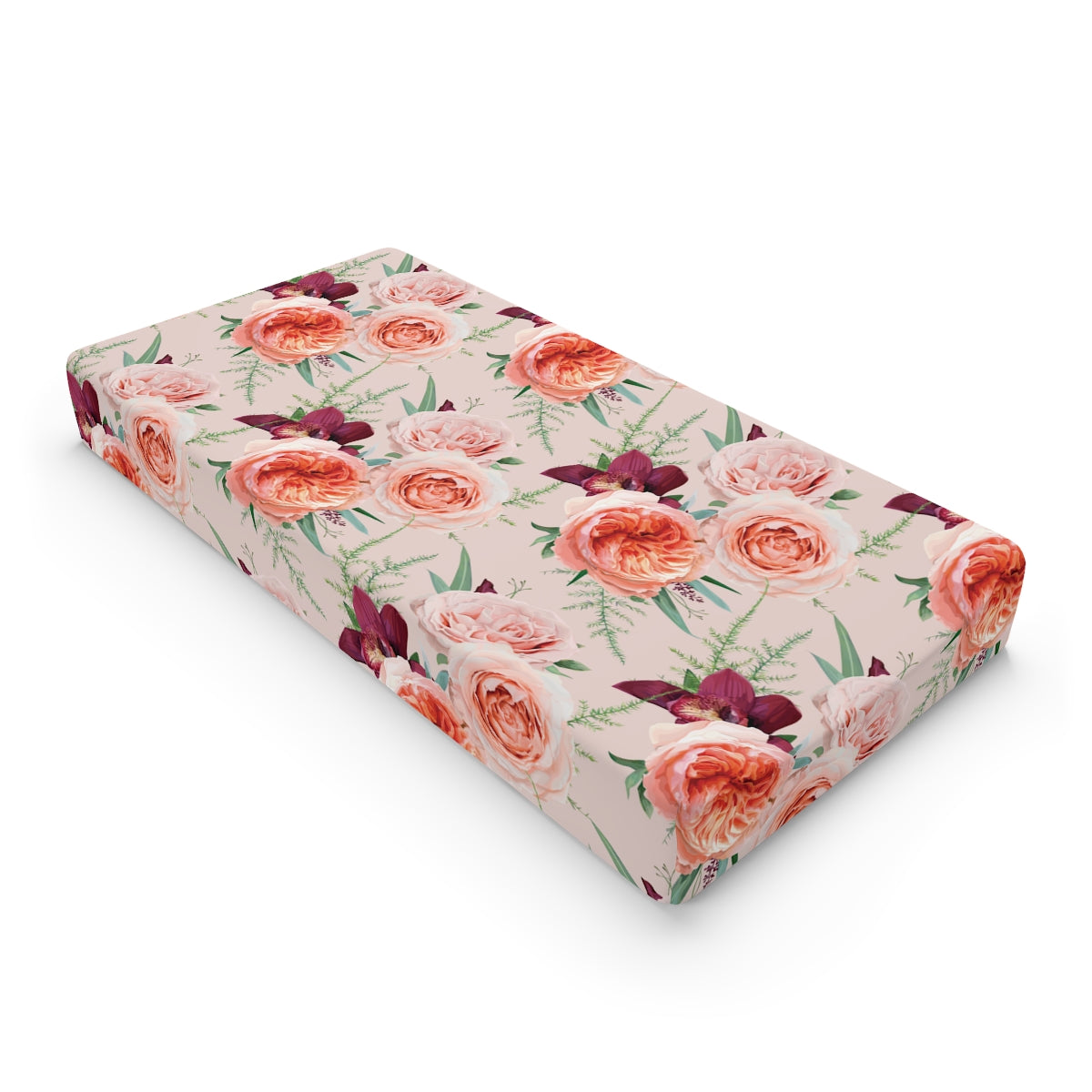 Blush Roses Baby Changing Pad Cover