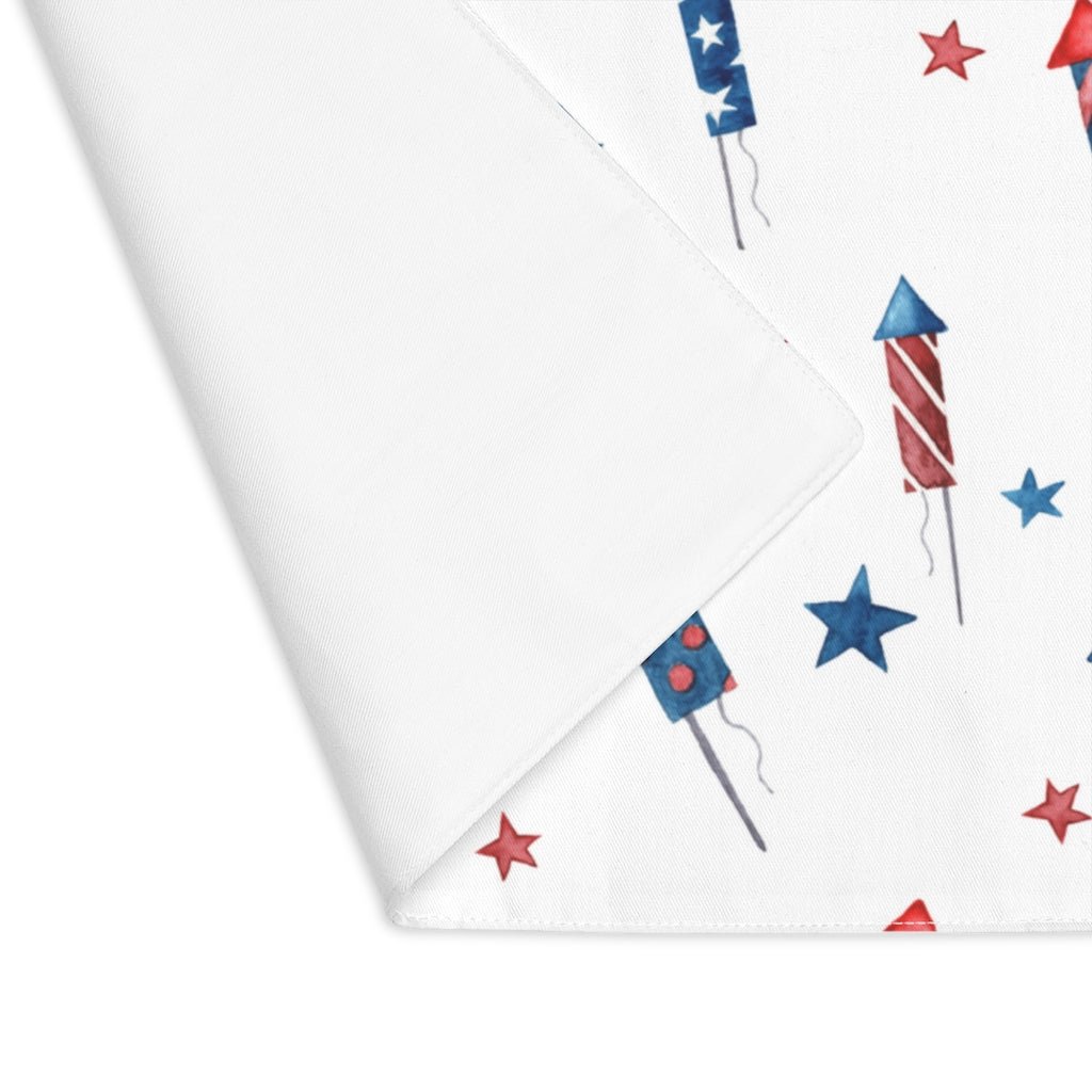 Fireworks and Stars Placemat - Puffin Lime