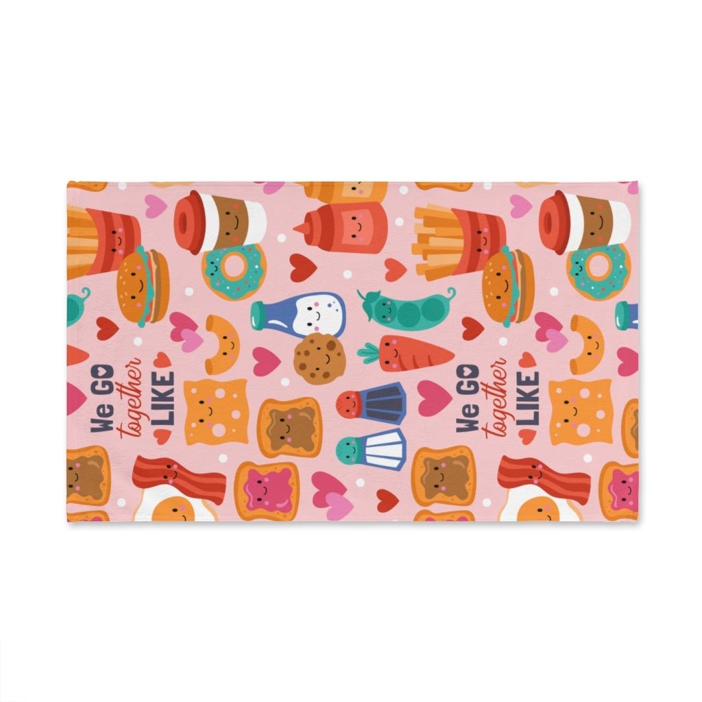 Food Pair Love Hand Towel - Puffin Lime