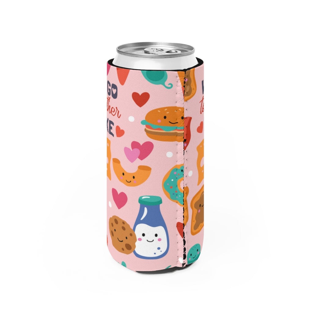 Food Pair Love Slim Can Cooler - Puffin Lime