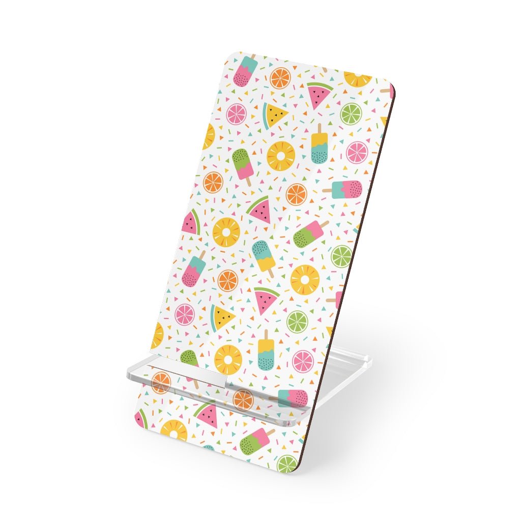 Fruits and Ice Cream Mobile Display Stand for Smartphones - Puffin Lime