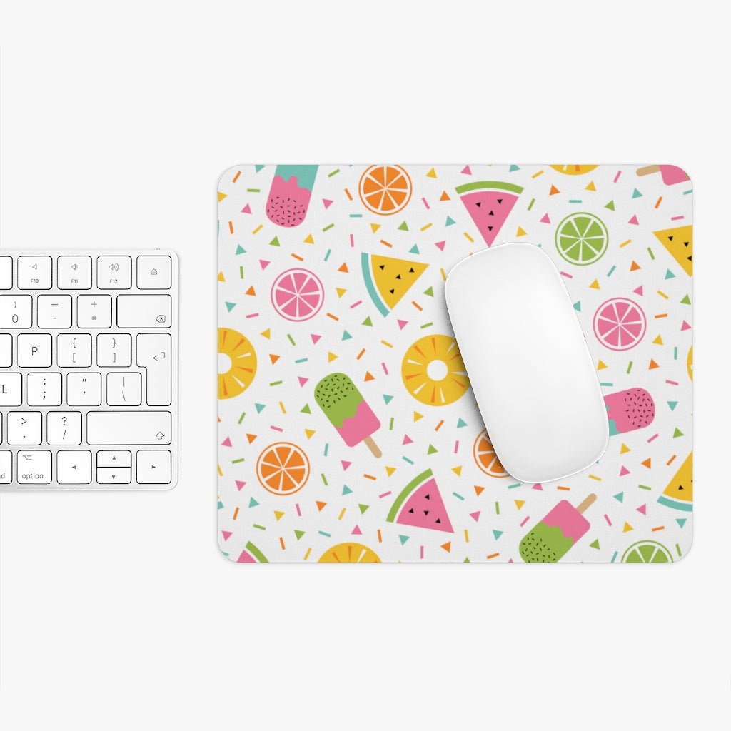 Fruits and Ice Cream Mouse Pad - Puffin Lime