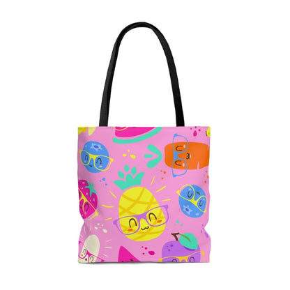 Fruits in Sunglasses Tote Bag - Puffin Lime
