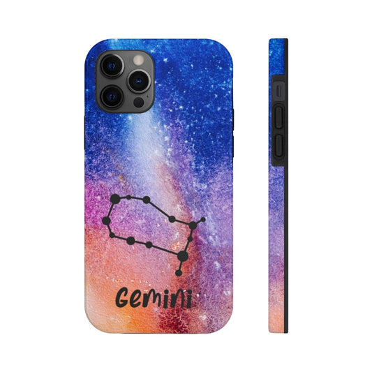 Gemini Pink Galaxy Zodiac Sign Phone Case