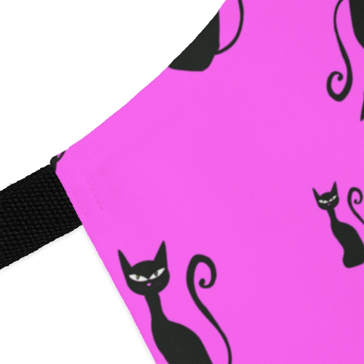 Halloween Black Siamese Cats Apron - Puffin Lime