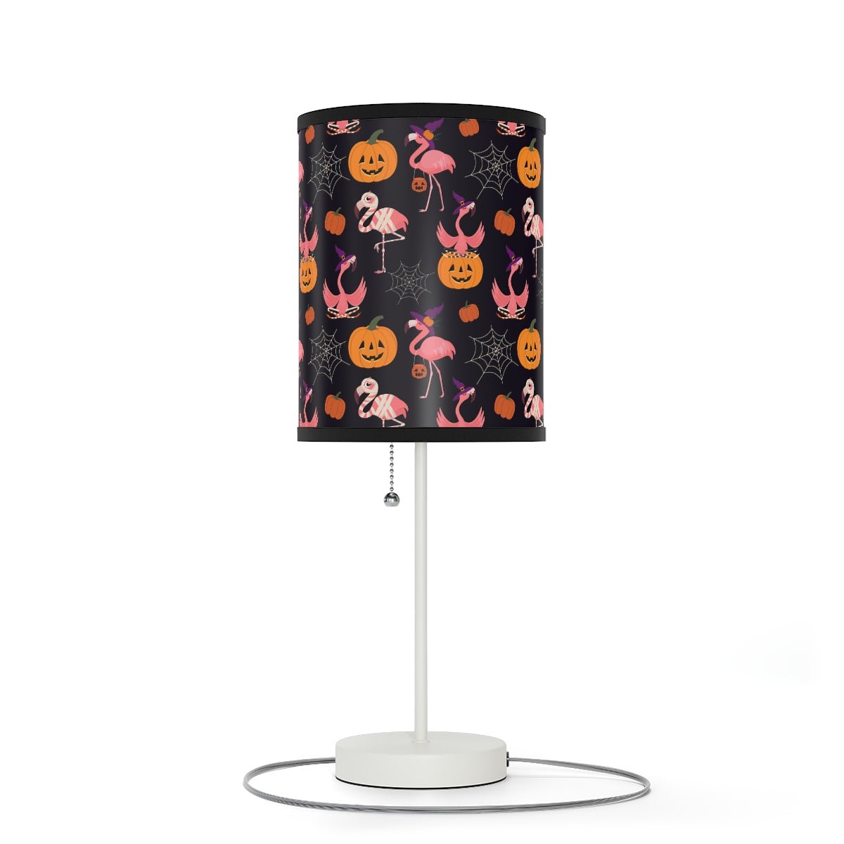 Halloween Flamingos Table Lamp - Puffin Lime