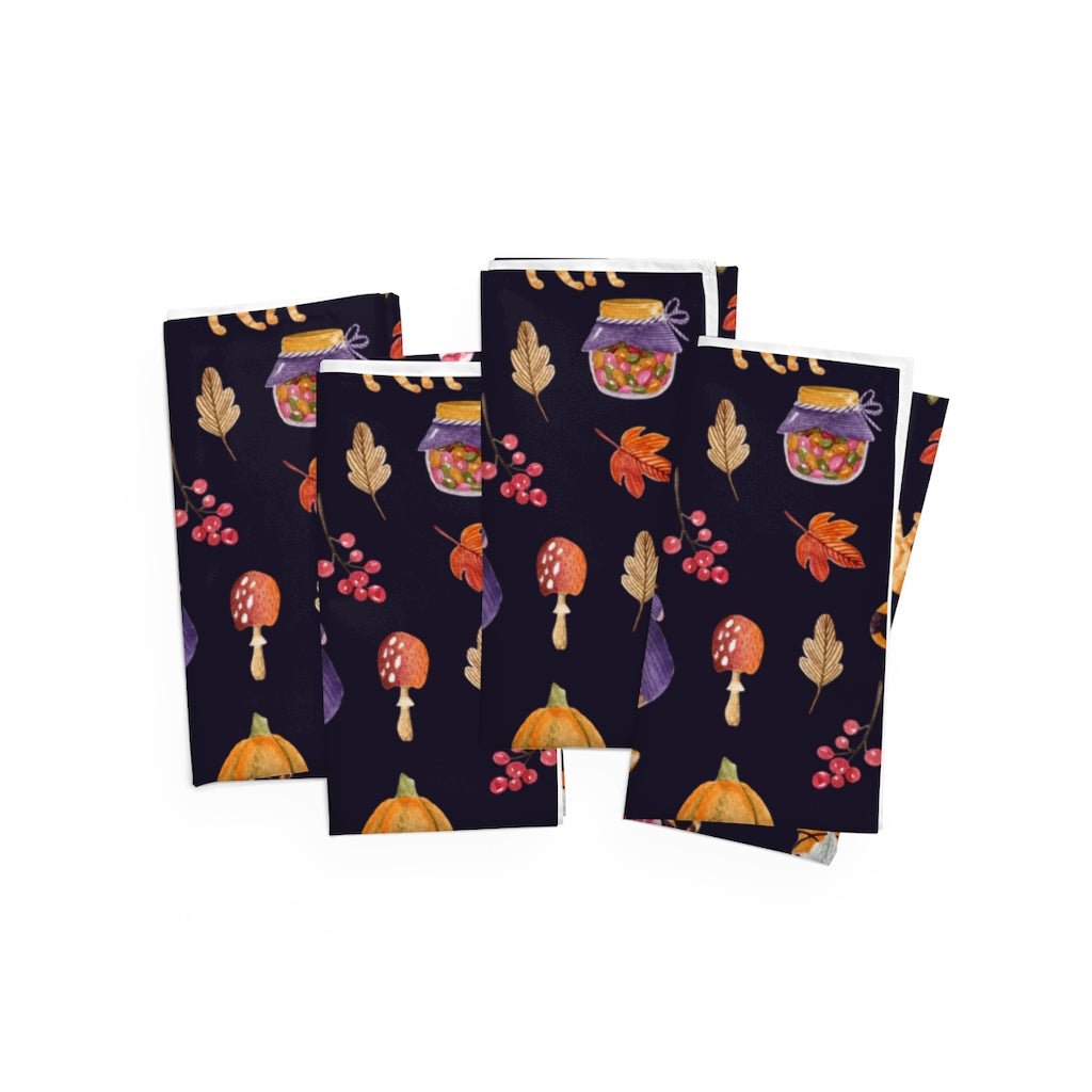 Halloween Gnomes Napkins - Puffin Lime