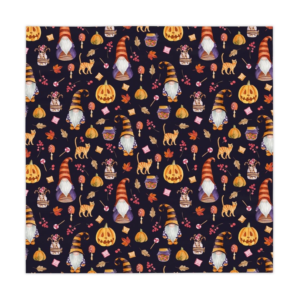 Halloween Gnomes Tablecloth - Puffin Lime
