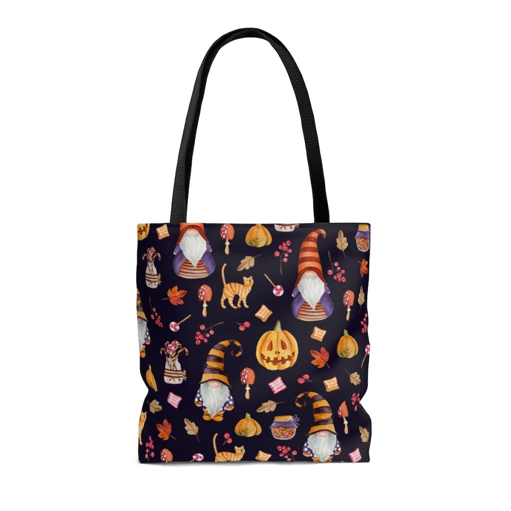 Halloween Gnomes Tote Bag - Puffin Lime