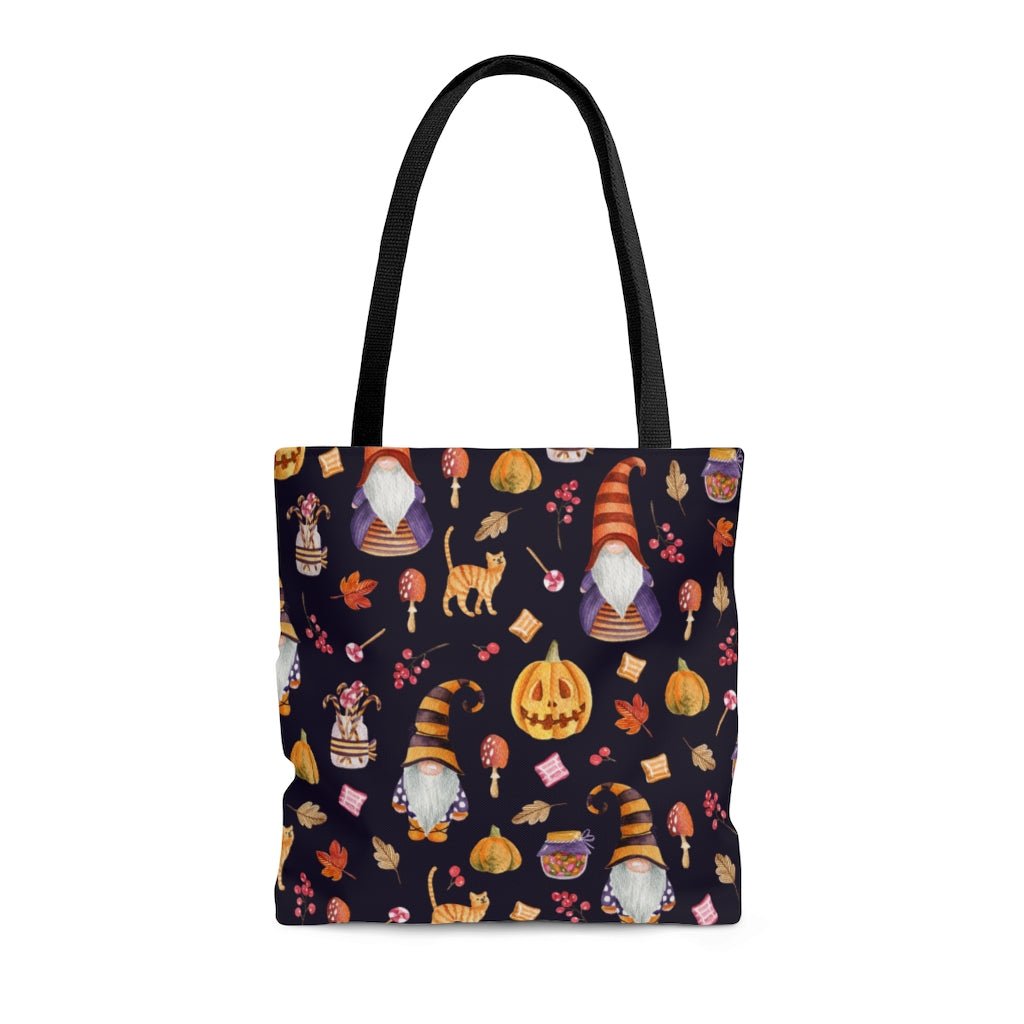Halloween Gnomes Tote Bag - Puffin Lime