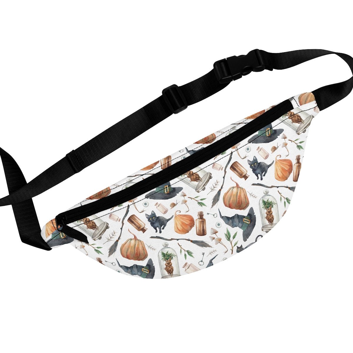 Halloween Witch Hats Fanny Pack - Puffin Lime