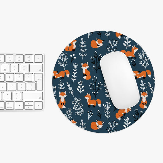 Happy Foxes Mouse Pad - Puffin Lime