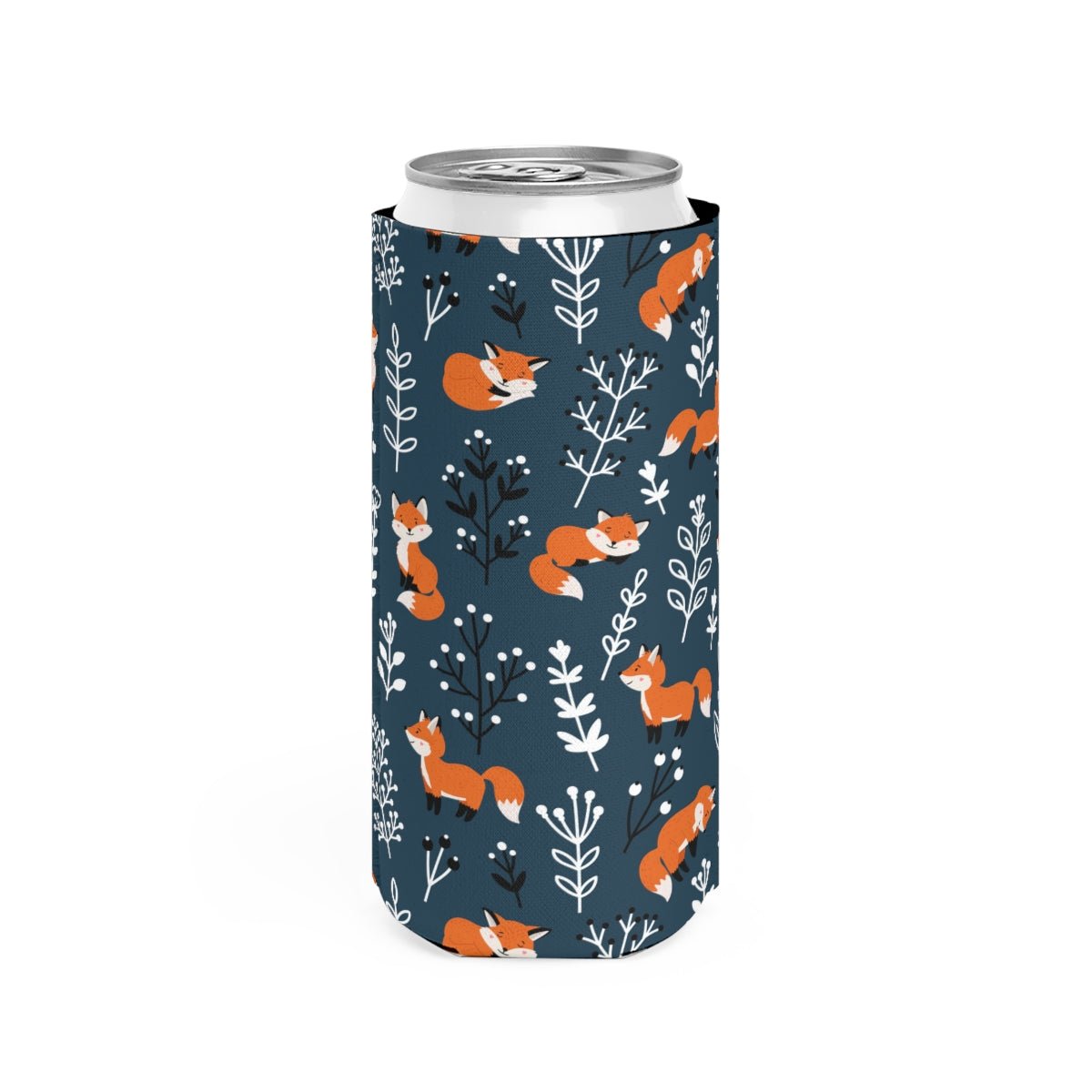 Happy Foxes Slim Can Cooler - Puffin Lime
