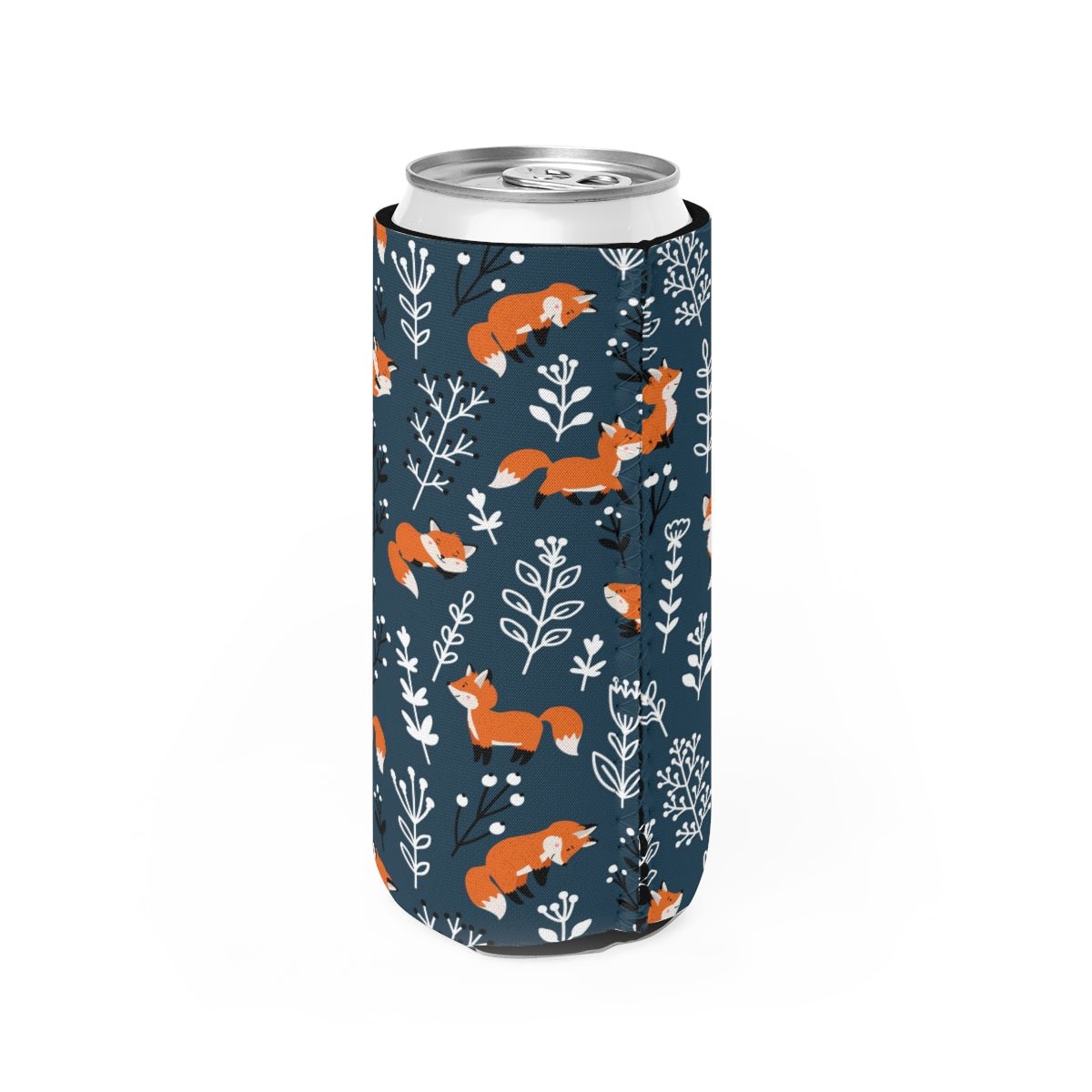 Happy Foxes Slim Can Cooler - Puffin Lime
