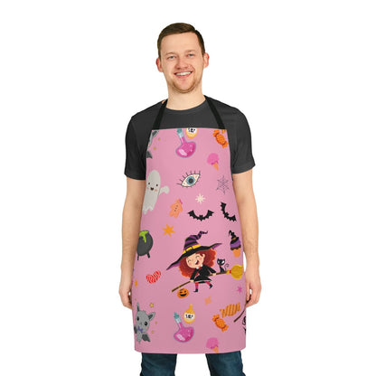 Happy Halloween Apron - Puffin Lime