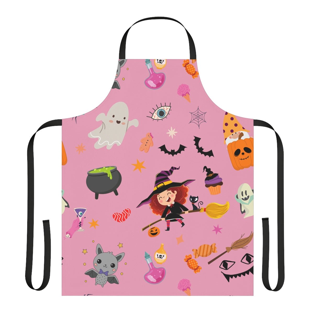 Happy Halloween Apron - Puffin Lime