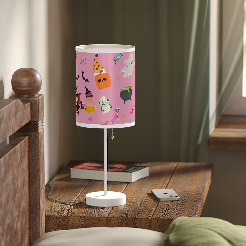 Happy Halloween Table Lamp - Puffin Lime
