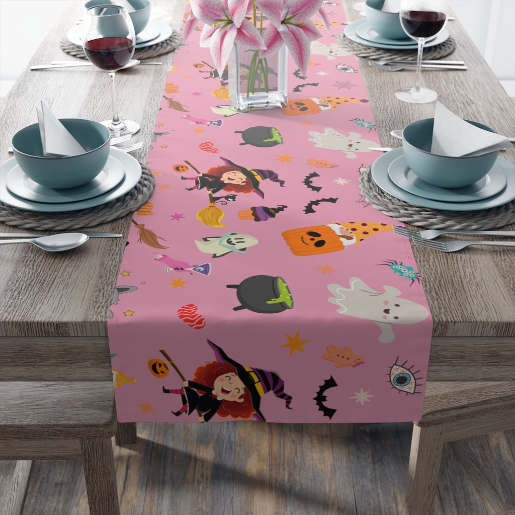 Happy Halloween Table Runner - Puffin Lime