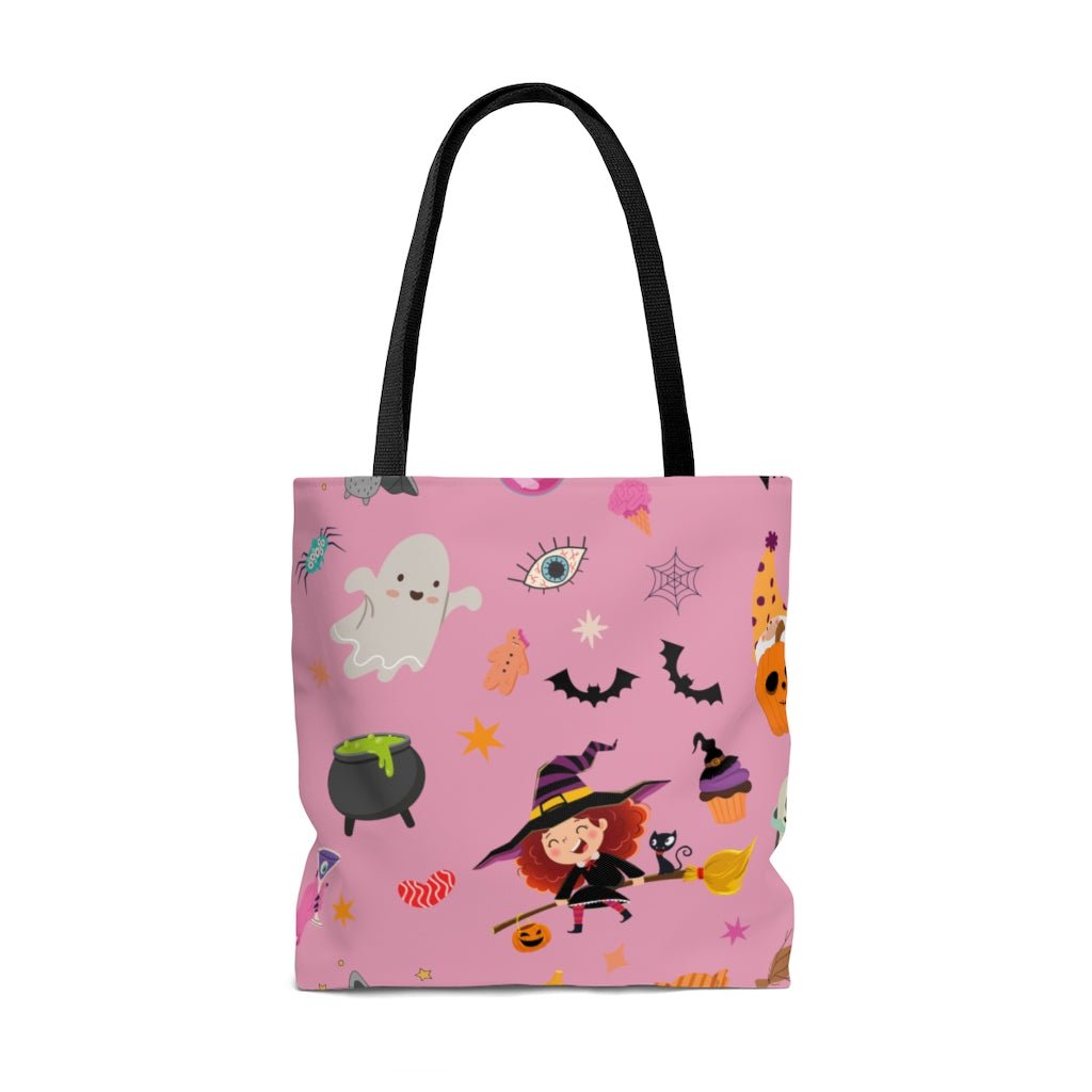Happy Halloween Tote Bag - Puffin Lime