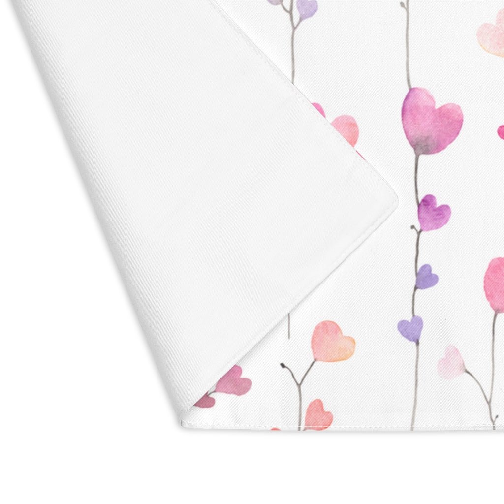 Heart Flowers Placemat - Puffin Lime