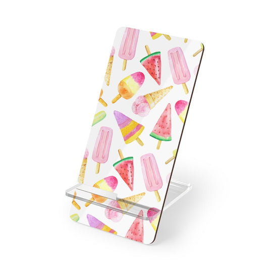 Ice Cream Cones and Popsicles Mobile Display Stand for Smartphones - Puffin Lime