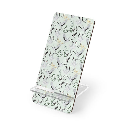 Japanese Cranes Mobile Display Stand for Smartphones - Puffin Lime
