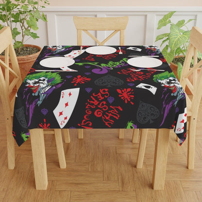 Joker and Poker Cards Tablecloth - Puffin Lime