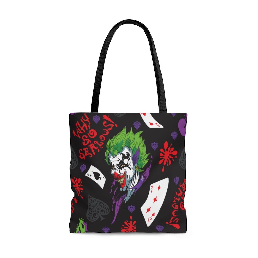 Joker and Poker Cards Tote Bag - Puffin Lime