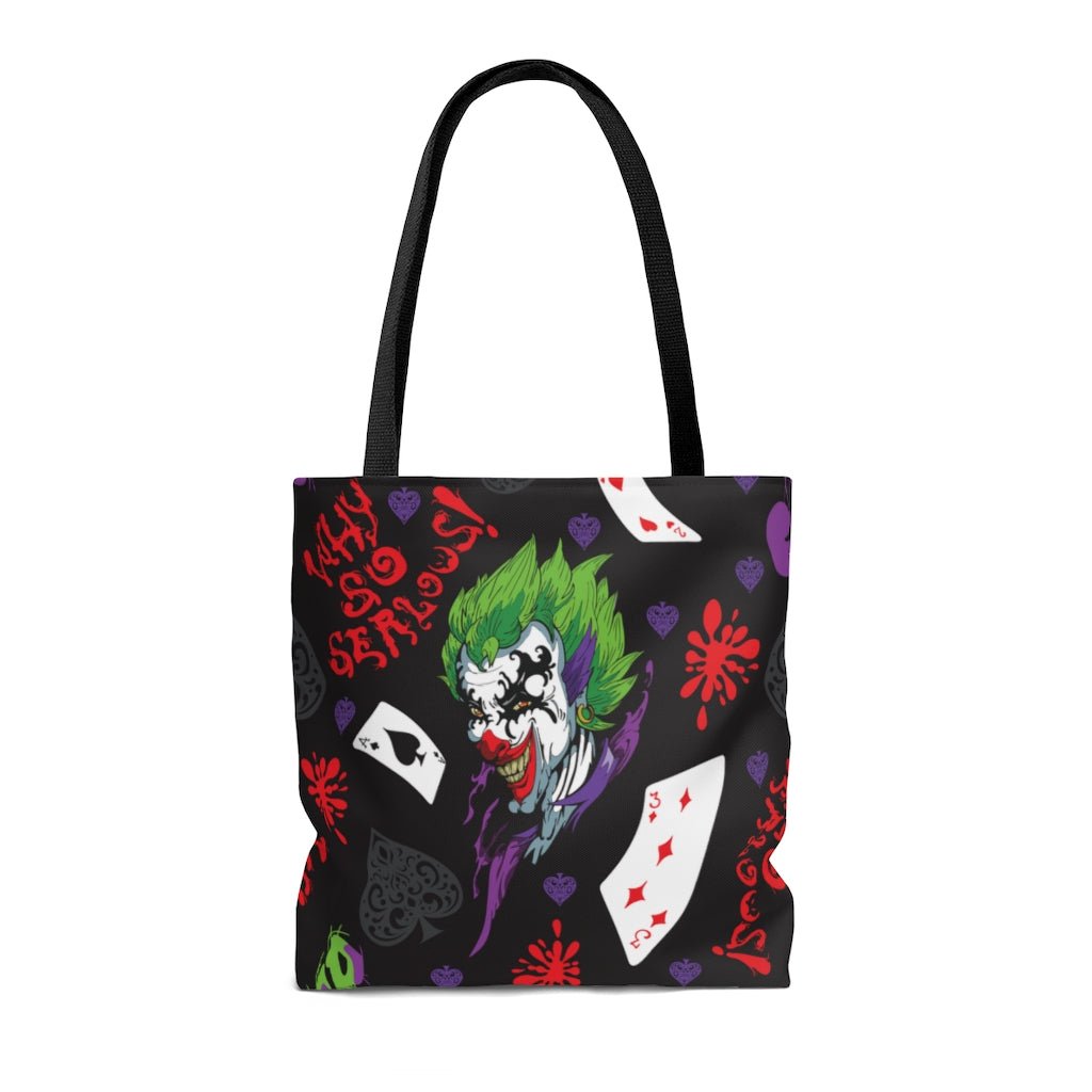 Joker and Poker Cards Tote Bag - Puffin Lime