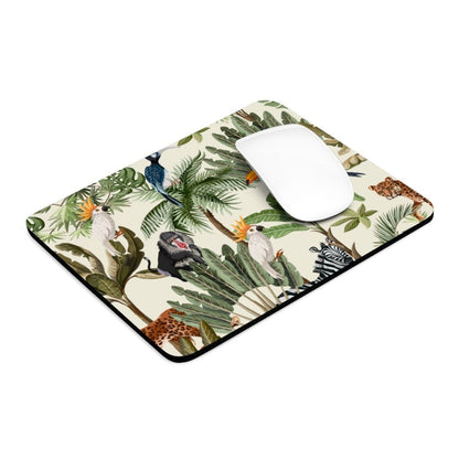 Jungle Animals Mouse Pad - Puffin Lime