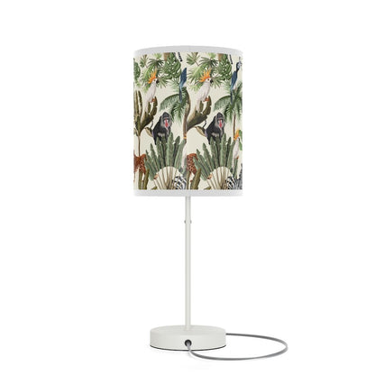 Jungle Animals Table Lamp - Puffin Lime