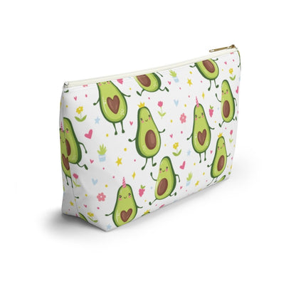 Kawaii Avocados Accessory Pouch w T-bottom - Puffin Lime