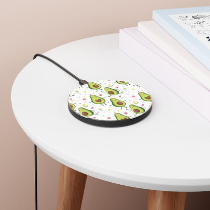 Kawaii Avocados Wireless Charger - Puffin Lime