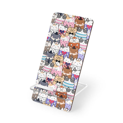 Kawaii Cats Mobile Display Stand for Smartphones - Puffin Lime