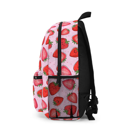 Kawaii Strawberries Backpack - Puffin Lime