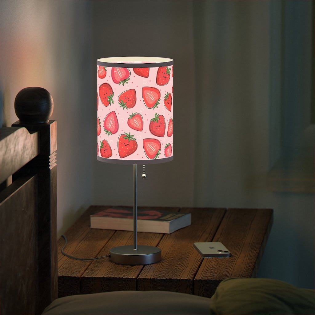 Kawaii Strawberries Table Lamp - Puffin Lime