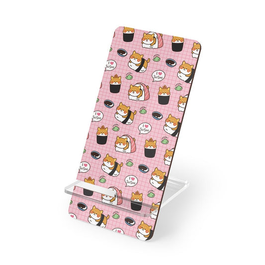 Kawaii Sushi Mobile Display Stand for Smartphones - Puffin Lime