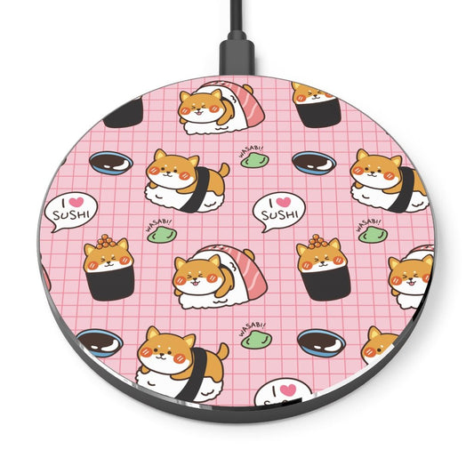 Kawaii Sushi Wireless Charger - Puffin Lime