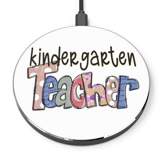Kindergarten Teacher Wireless Charger - Puffin Lime