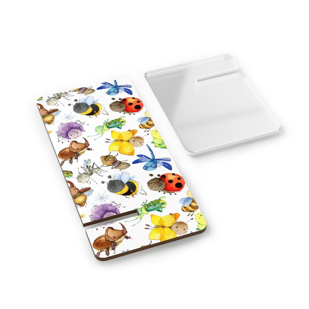 Ladybugs, Bees and Dragonflies Mobile Display Stand for Smartphones - Puffin Lime
