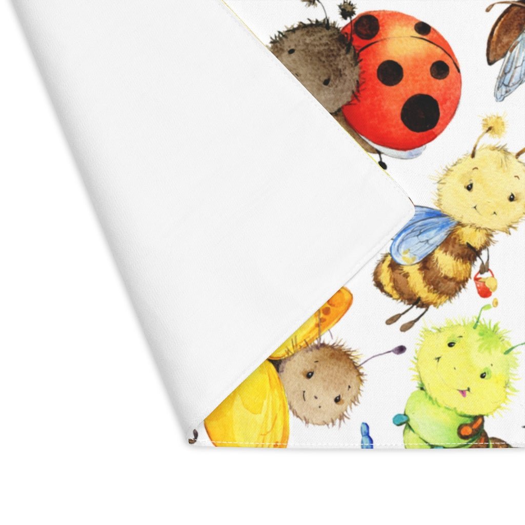Ladybugs, Bees and Dragonflies Placemat - Puffin Lime