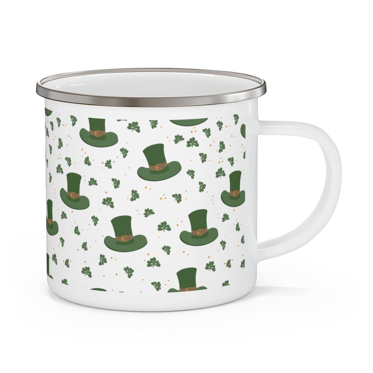 Leprechaun Hats Stainless Steel Camping Mug - Puffin Lime